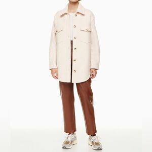 Aritzia Wilfred Free The Ganna™ Shirt Jacket in Heather Bone